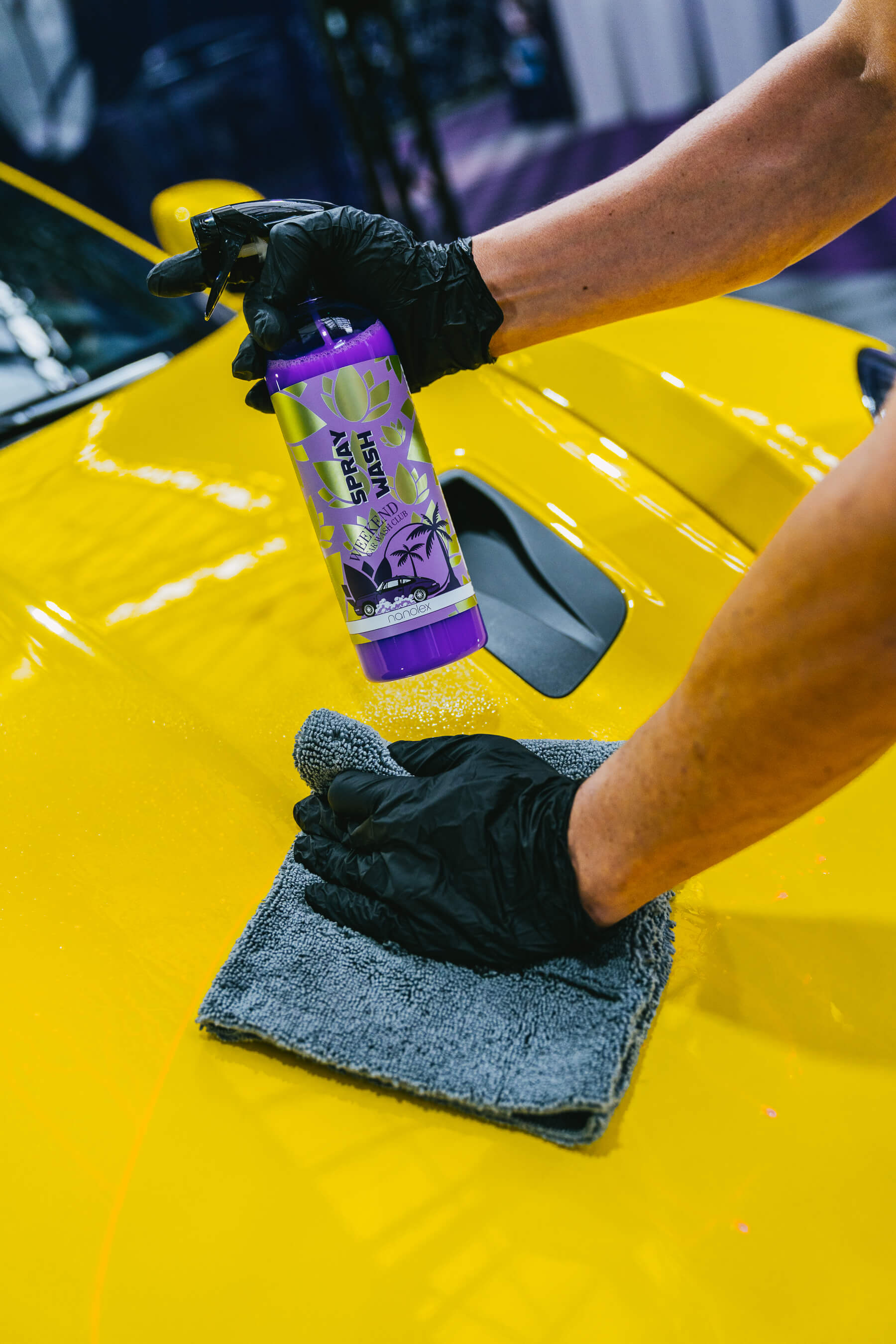 נוזל שטיפה ללא מים Nanolex spray wash