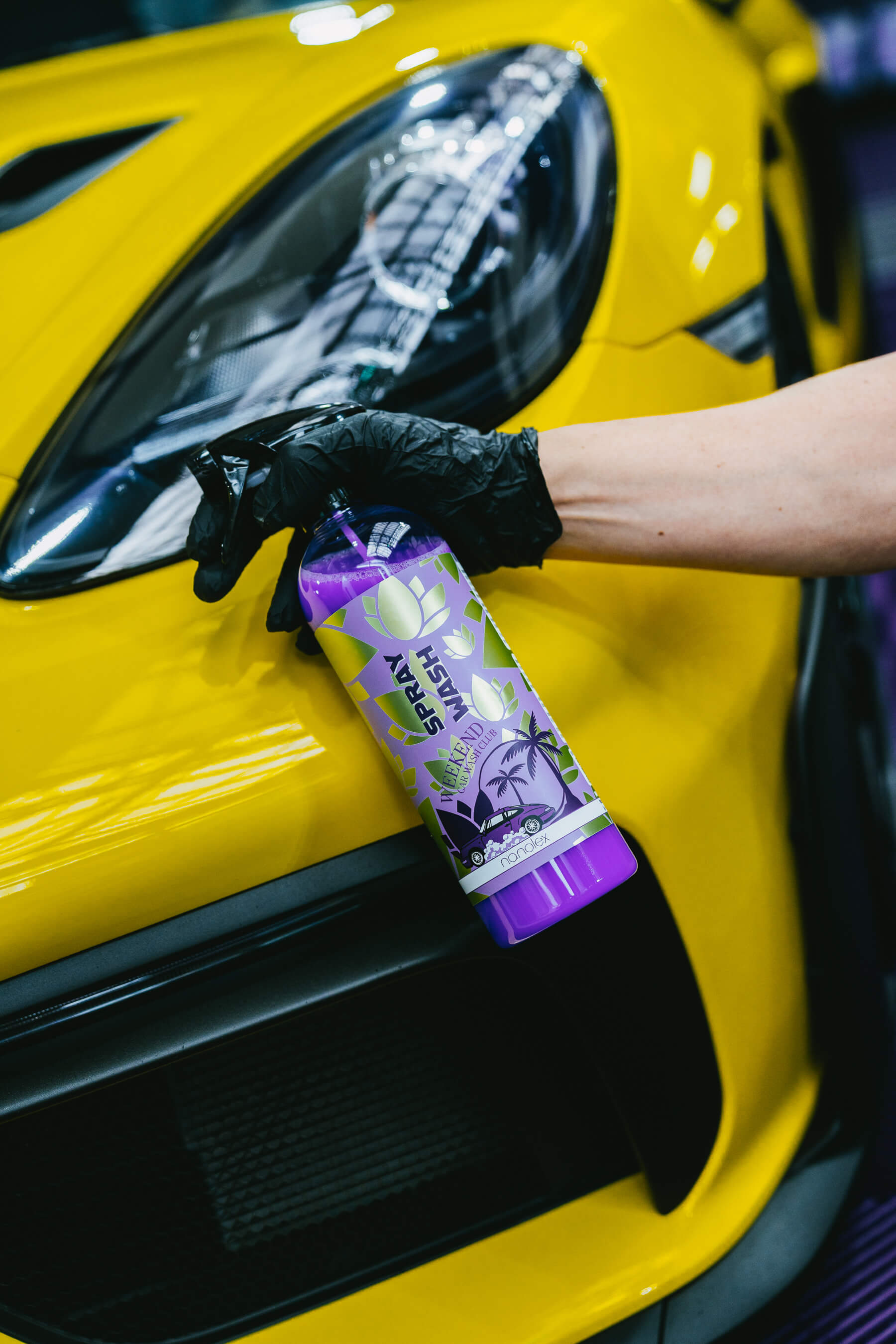 נוזל שטיפה ללא מים Nanolex spray wash