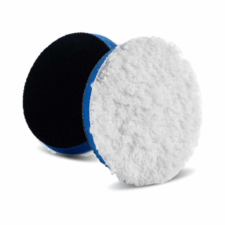 פד מיקרופייבר לפוליש כחול גס עם חור Lake Country Heavy Duty Orbital (HDO) Microfiber Pads