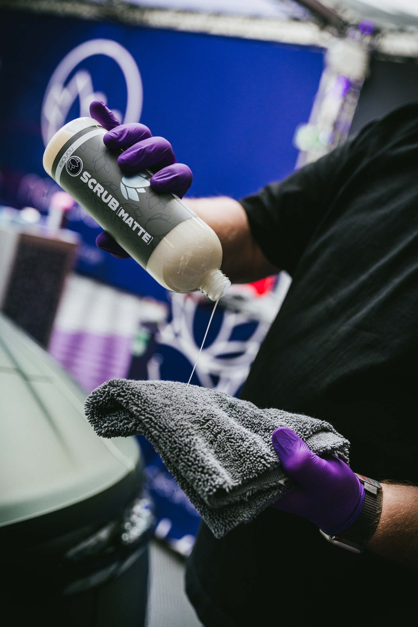 נוזל ניקוי מיוחד לצבע מט Nanolex Scrub (MATTE)