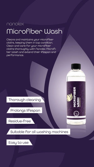 נוזל כביסה למגבות מיקרופייבר Nanolex Microfiber wash