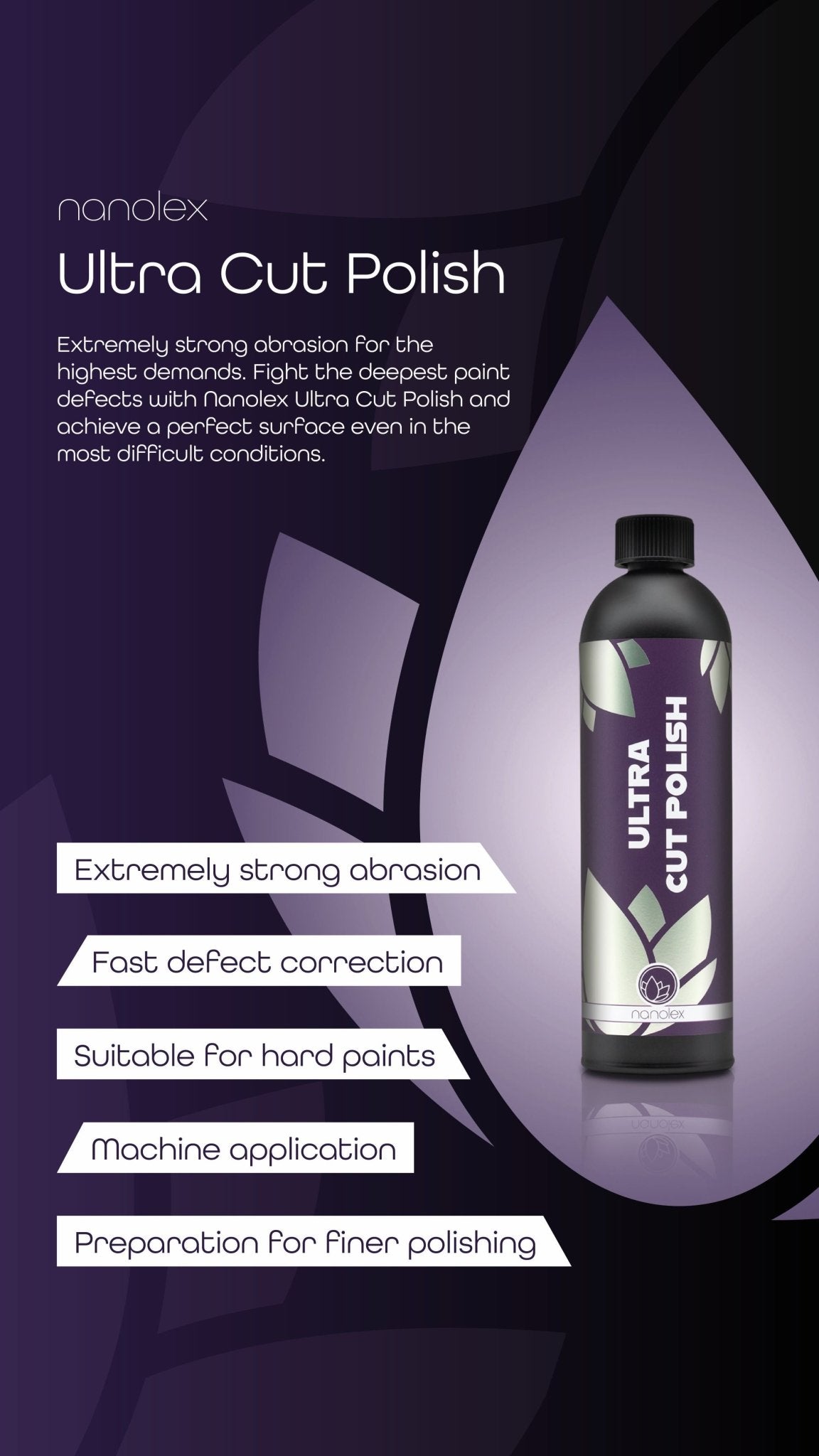 פוליש גס לשלב ראשון Nanolex Ultracut