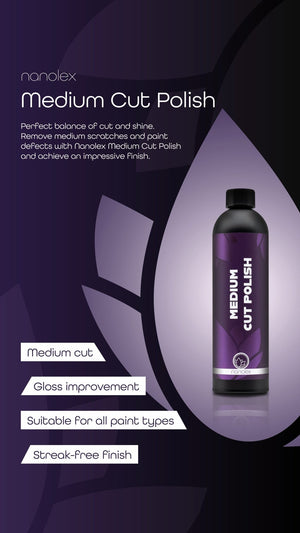 פוליש לחיתוך בינוני לרכב Nanolex Medium Polish