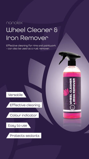 ממיס מתכות ומנקה חישוקים (ג'אנטים) Nanolex Wheel Cleaner & Iron Remover