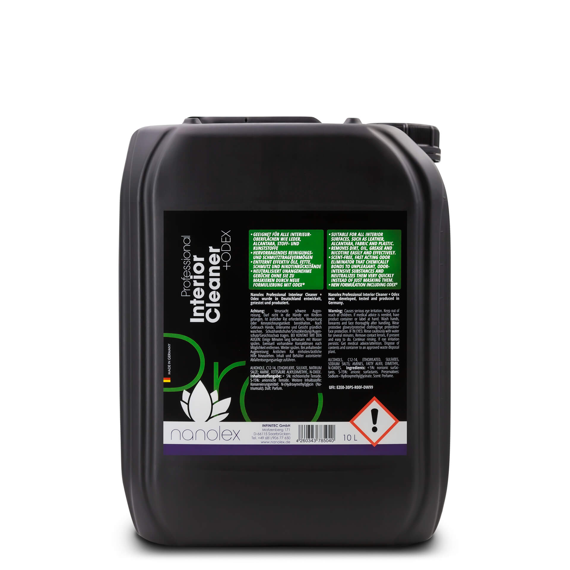 נוזל ניקוי מקצועי לניקוי פנים הרכב Nanolex Professional Interior cleaner