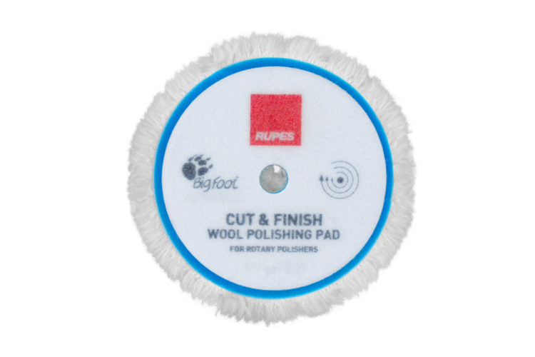 פד פרווה למכונת פוליש רוטורית Rupes Cut & Finish Wool Polishing Pad