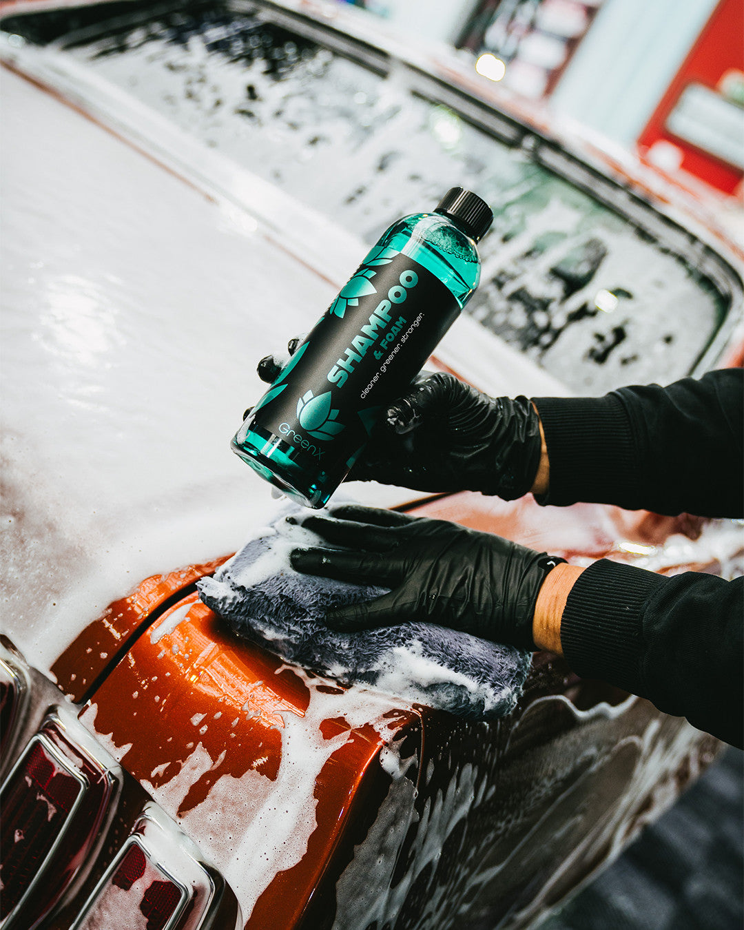 שמפו לרכב GreenX Shampoo & Foam