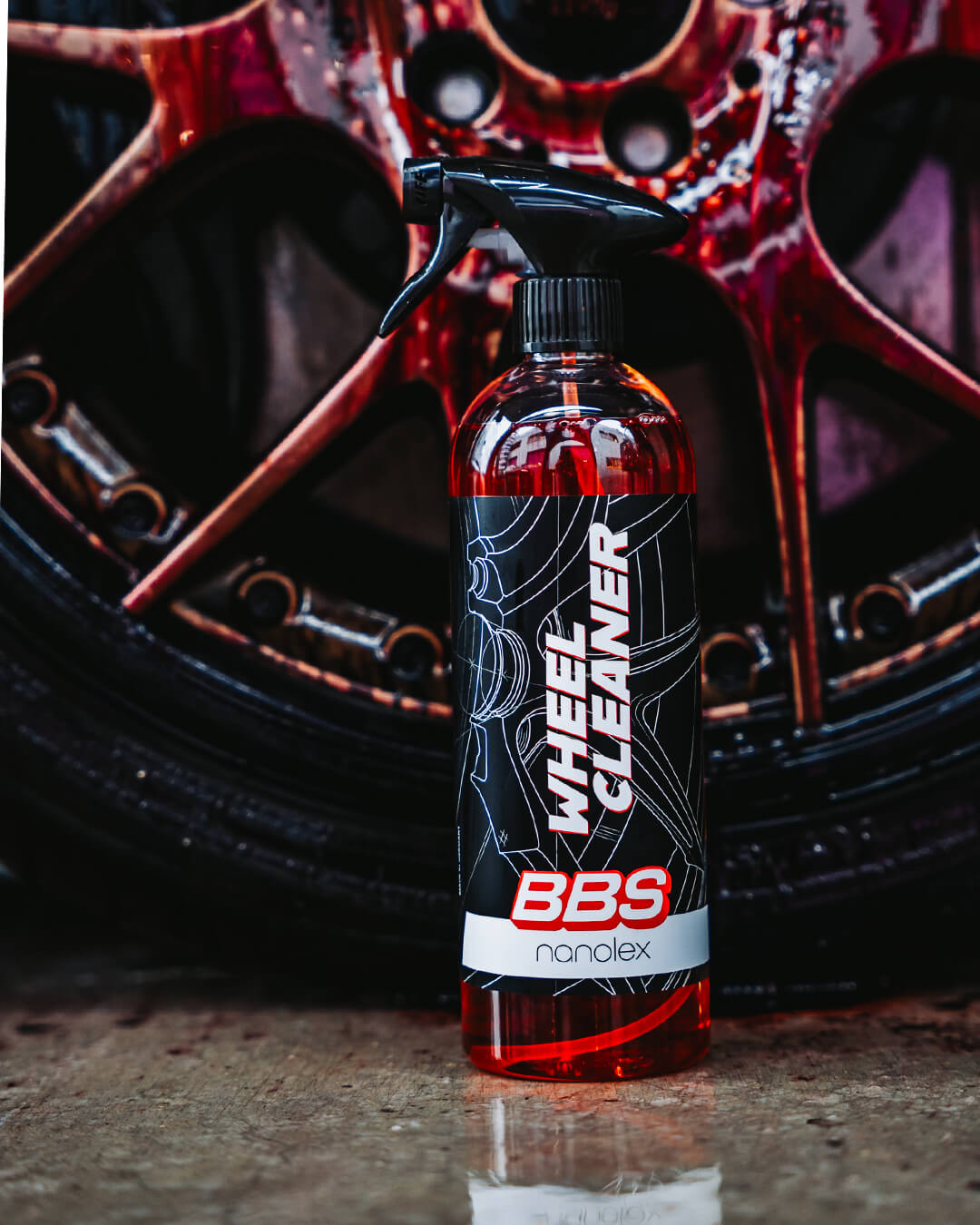 נוזל לניקוי ג'אנטים ומסיר מזהמי מתכת BBS x Nanolex Wheel Cleaner & Iron Remover
