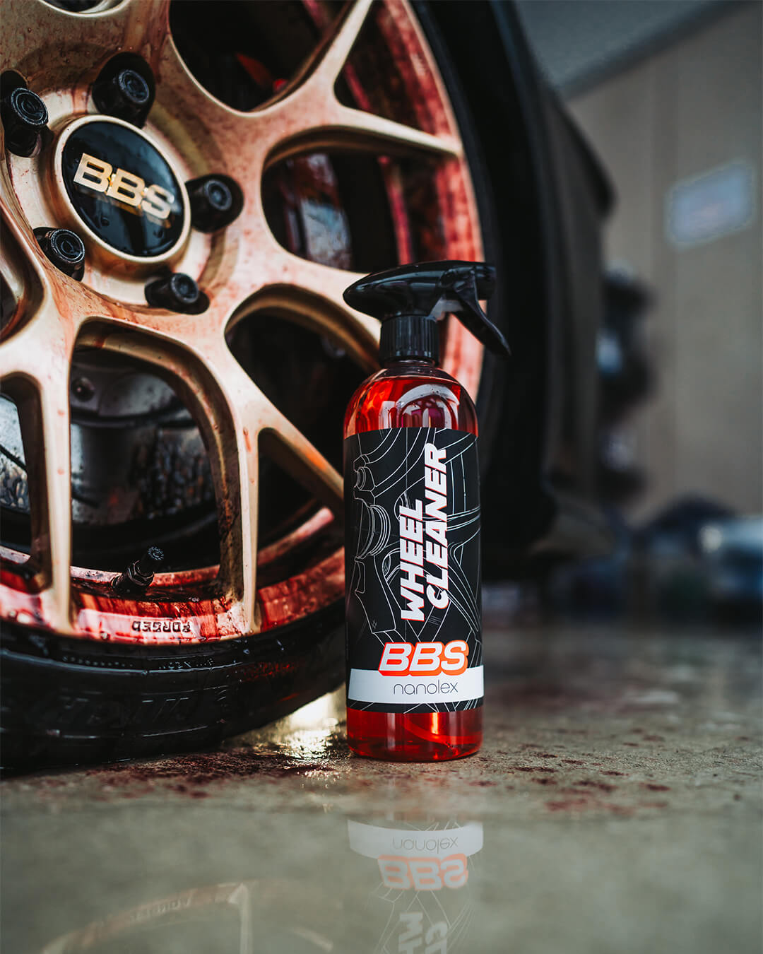 נוזל לניקוי ג'אנטים ומסיר מזהמי מתכת BBS x Nanolex Wheel Cleaner & Iron Remover