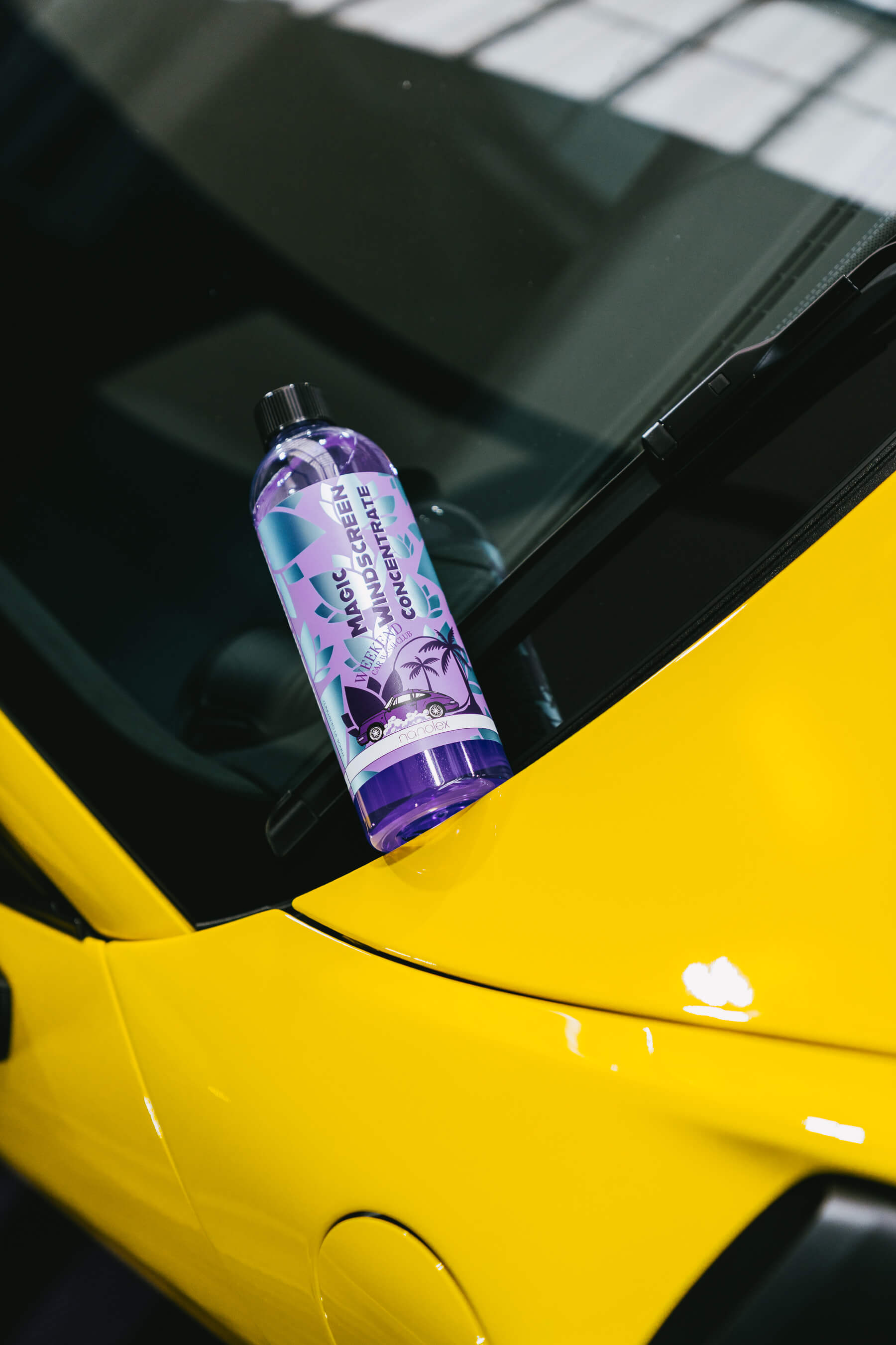 נוזל שמשות מרוכז עם אפק הידרופובי Nanolex WCEC Windows Screen Cleaner Concentrate