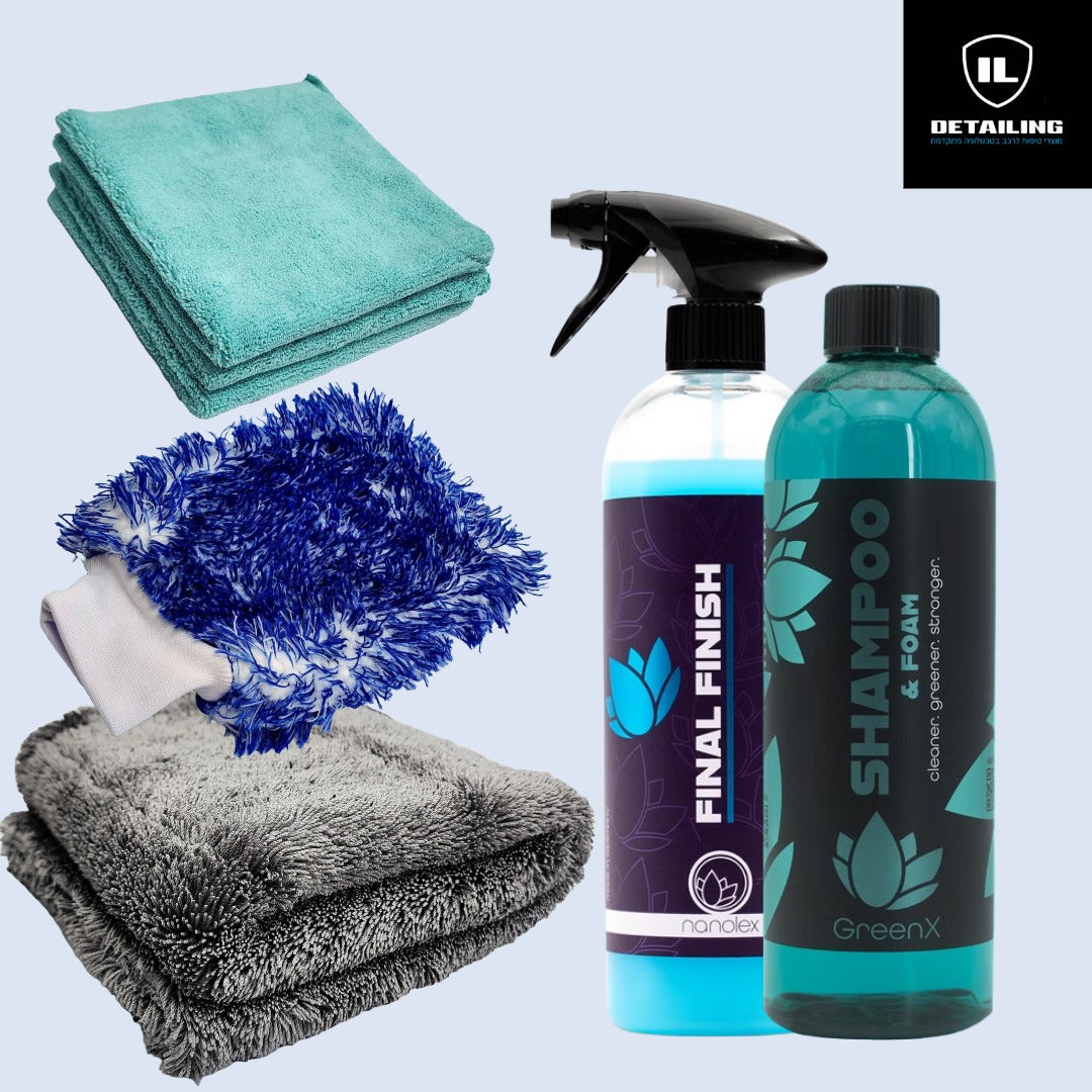 ערכת שטיפה והברקה מקצועית - Wash & Shine Pro Kit