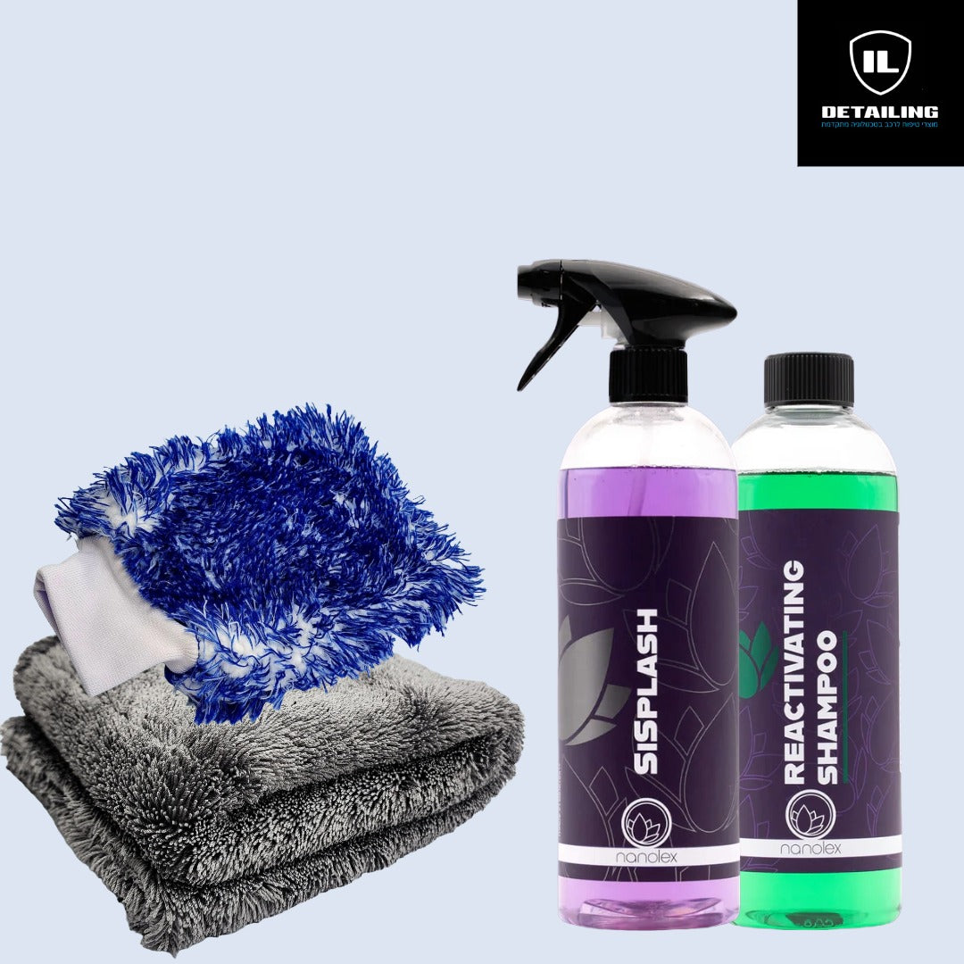 ערכת שטיפה לרכב עם ציפוי ננו קרמי Nanolex Ceramic Wash Set