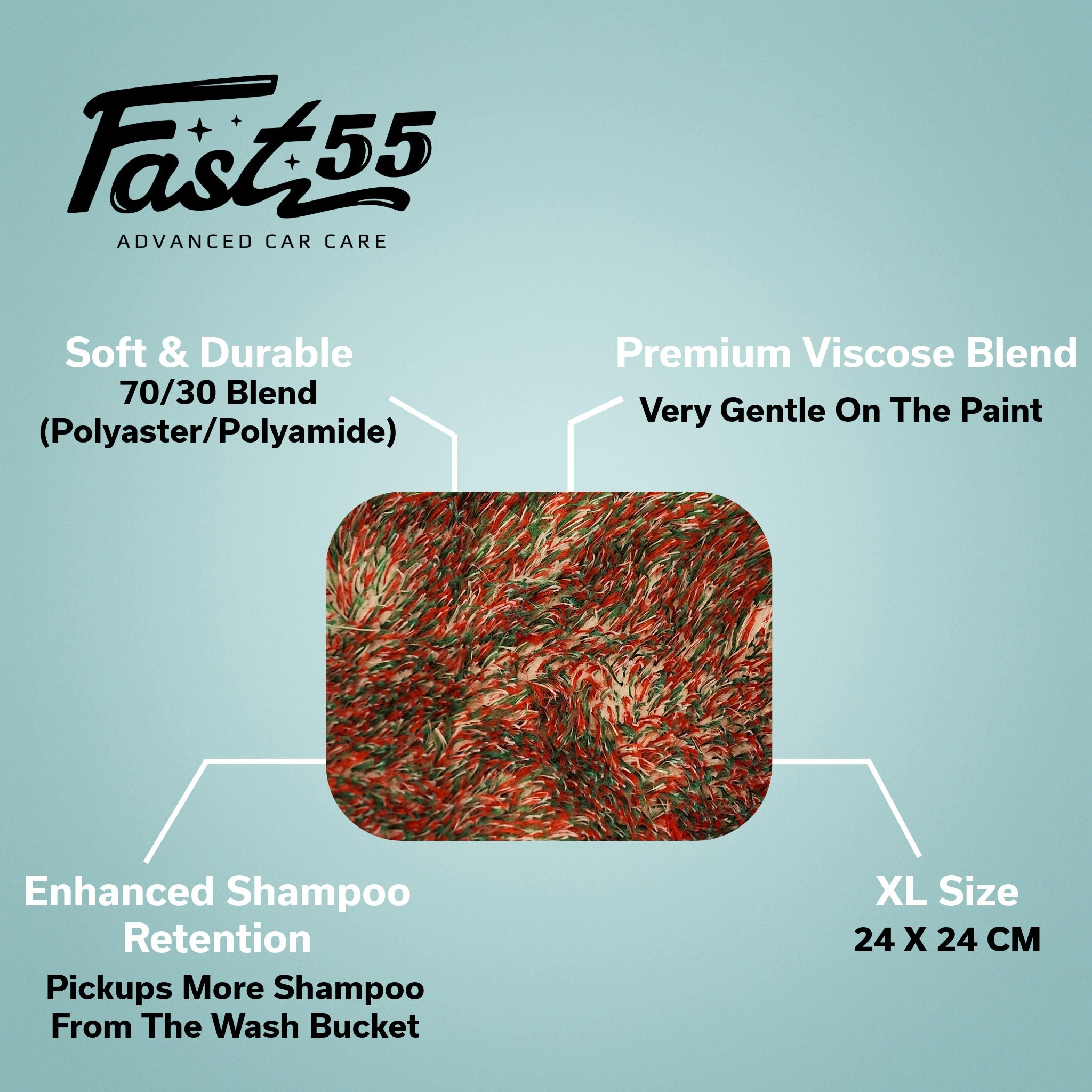 פד שטיפה לרכב Fast55 ProWash SilkPad XL
