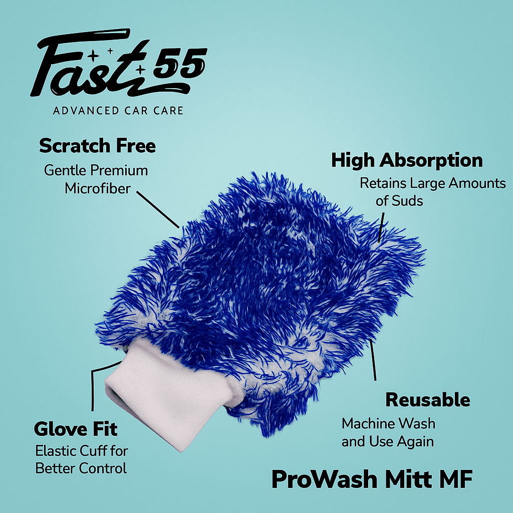 כפפת שטיפה איכותית לרכב Fast55 Pro Wash Mitt