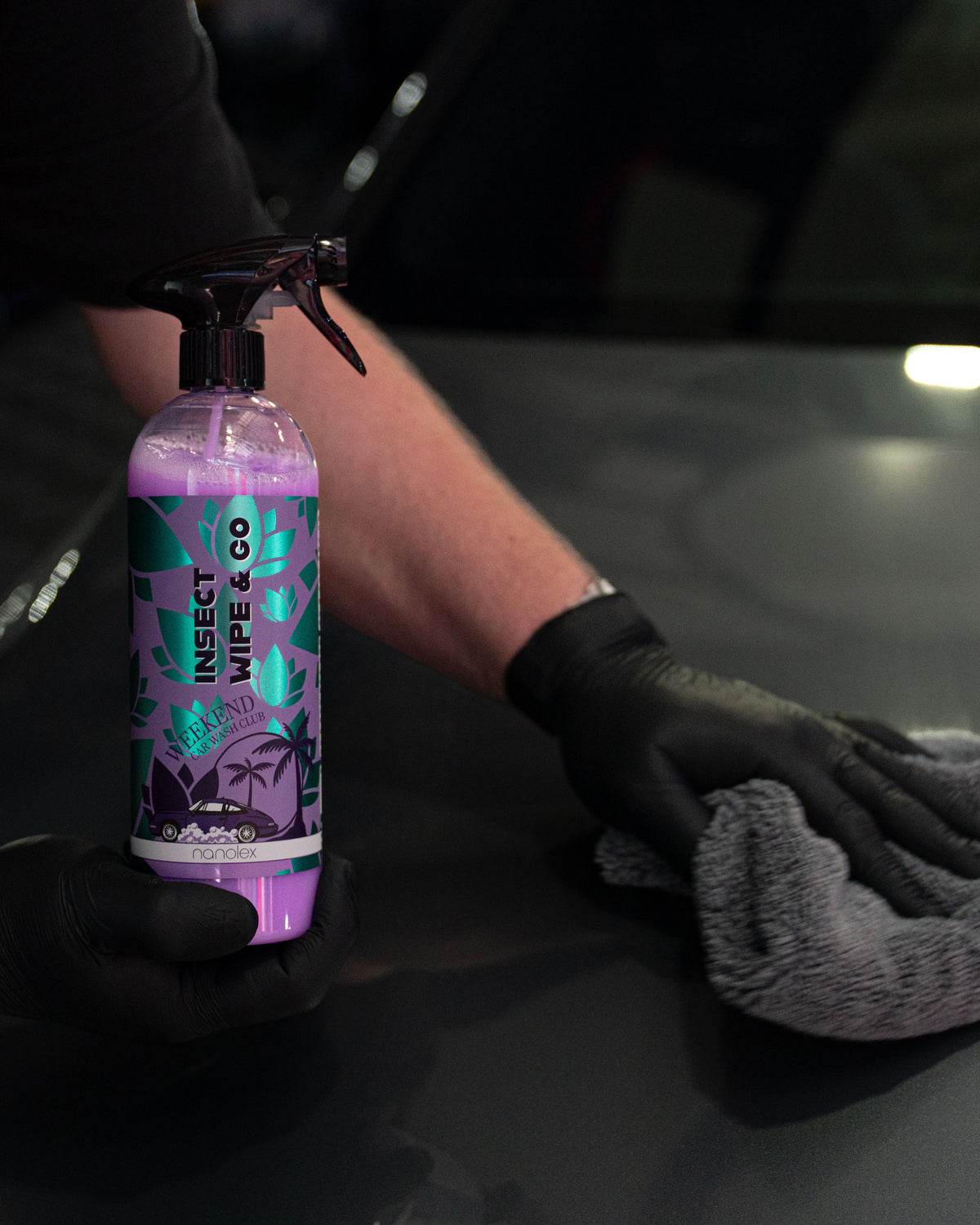 Nanolex WCWC Insect Wipe & Go  נוזל להסרת חרקים לרכב ללא מים